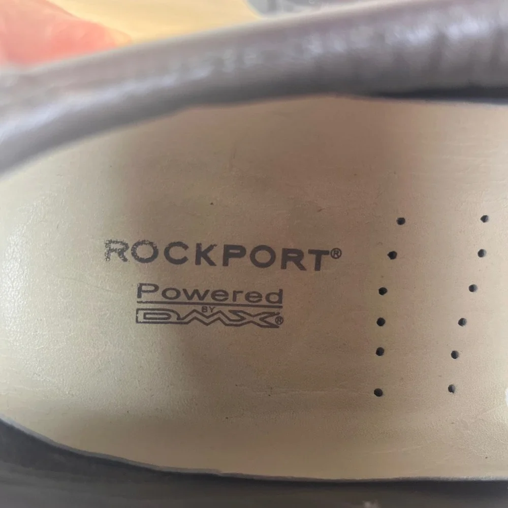 Rockport Mens APM75013 Brown Leather Powered by DMX Walking Shoes 9.5 W